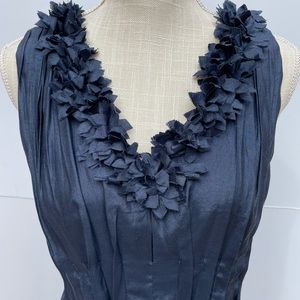 Esley Navy shimmer, Sleeveless dress.  Size M.